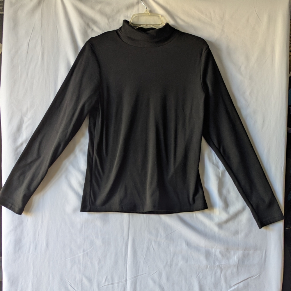 Classic Black Long Sleeve Women's Top